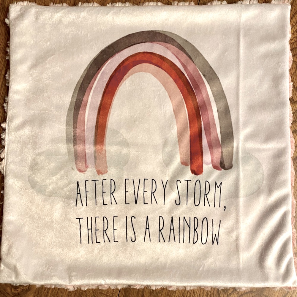 Mini minky blanket, security blanket